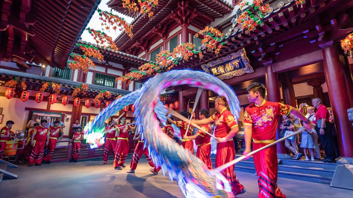 Lion Dance performance in Chinatown. Picture: Shutterstock