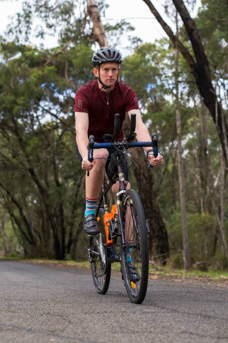 Tom Dunn will be riding his bike through the south west at the end of February. Picture supplied.