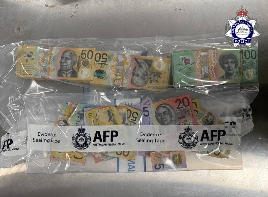 Cash seized from man's home. Picture supplied Cash seized from man's home. Picture supplied