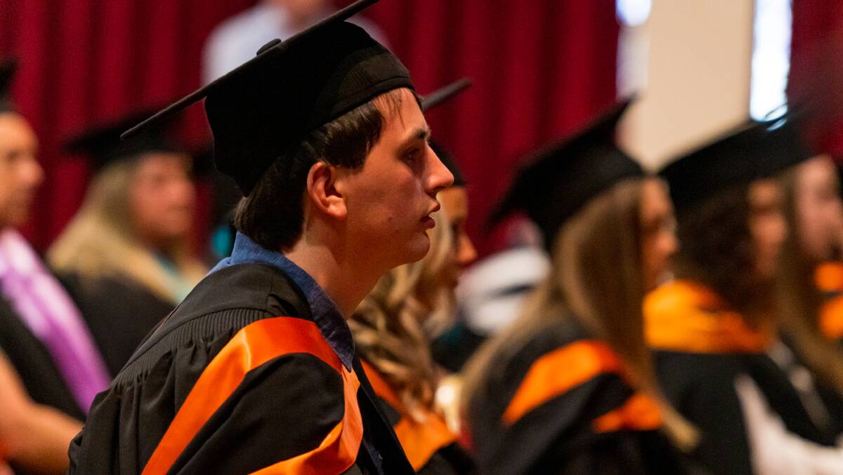 University of Tasmania graduation ceremony. Picture by Simon Sturzaker