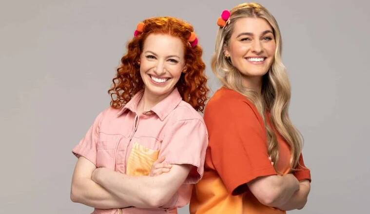  Former yellow Wiggle Emma Watkins and her sister Hayley. Picture via Channel Ten