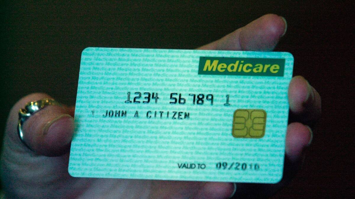 A sample Medicare card. File picture