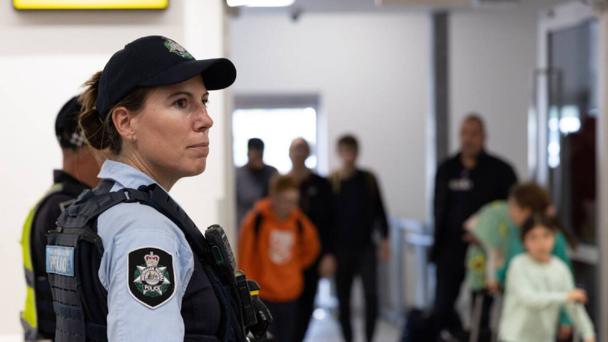 Australian Federal Police officers patrolling an airport. Picture supplied