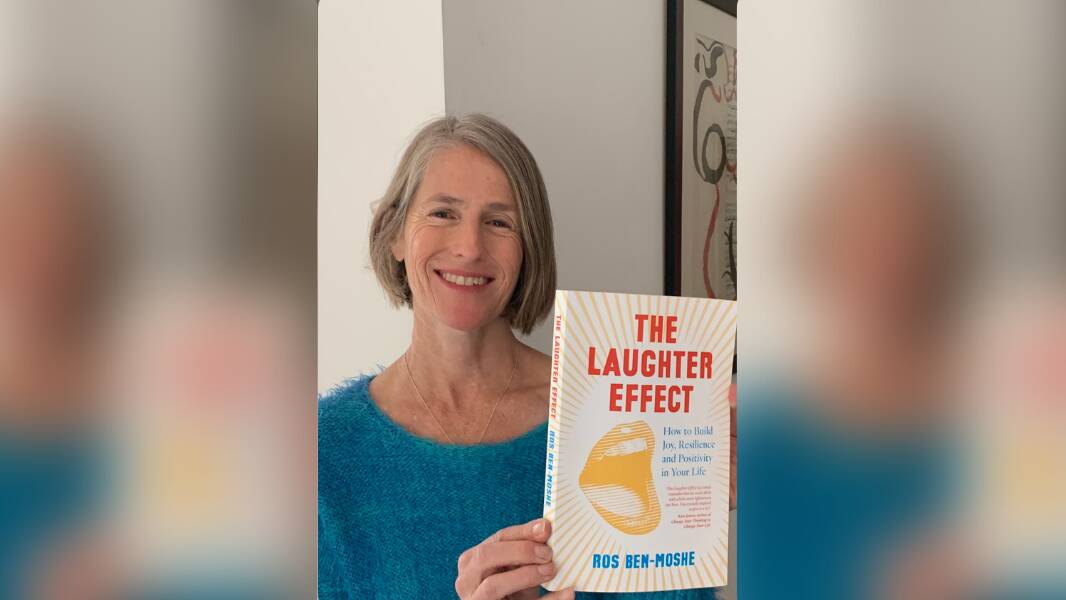 Ros Ben-Moshe with her book, The Laughter Effect. Picture by Anna Houlahan