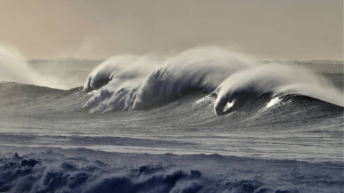 Large swells continue along the eastern coast. Picture by Dave Anderson 