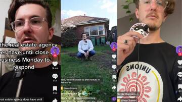Compliation of Jordie van der Berg, aka PurplePinger, has taken exposing some of the worst rental situation from TikTok to a database. Picture from TikTok