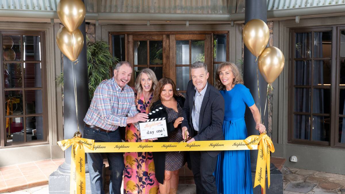 The Neighbours reboot started production on April 17. Picture by Ray Messner Photography. The Neighbours reboot started production on April 17. Picture by Ray Messner Photography.