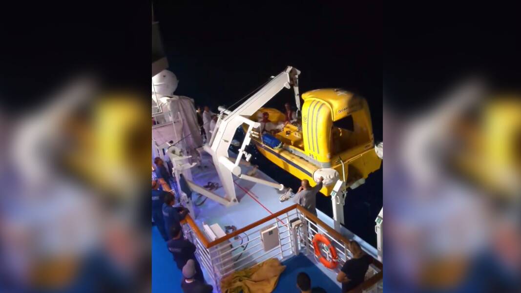 A search crew returns onboard Quantum of the Seas. Picture by Joshua Reynolds via Facebook.