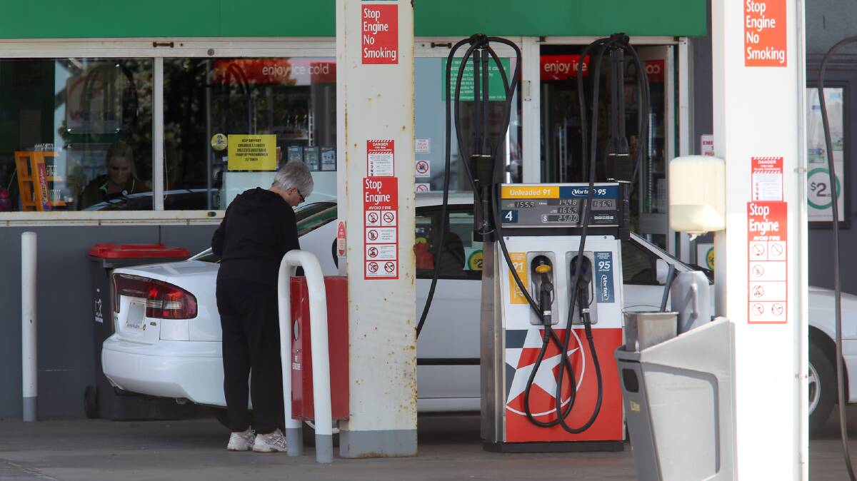 Regional petrol prices were 4.3 cents per litre more expensive than the city average. Picture by Chris Pippos. 