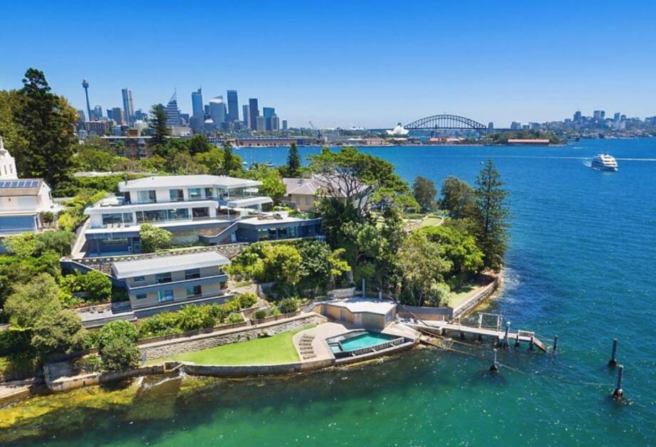 The Darling Point home has unrivalled views harbour views.
