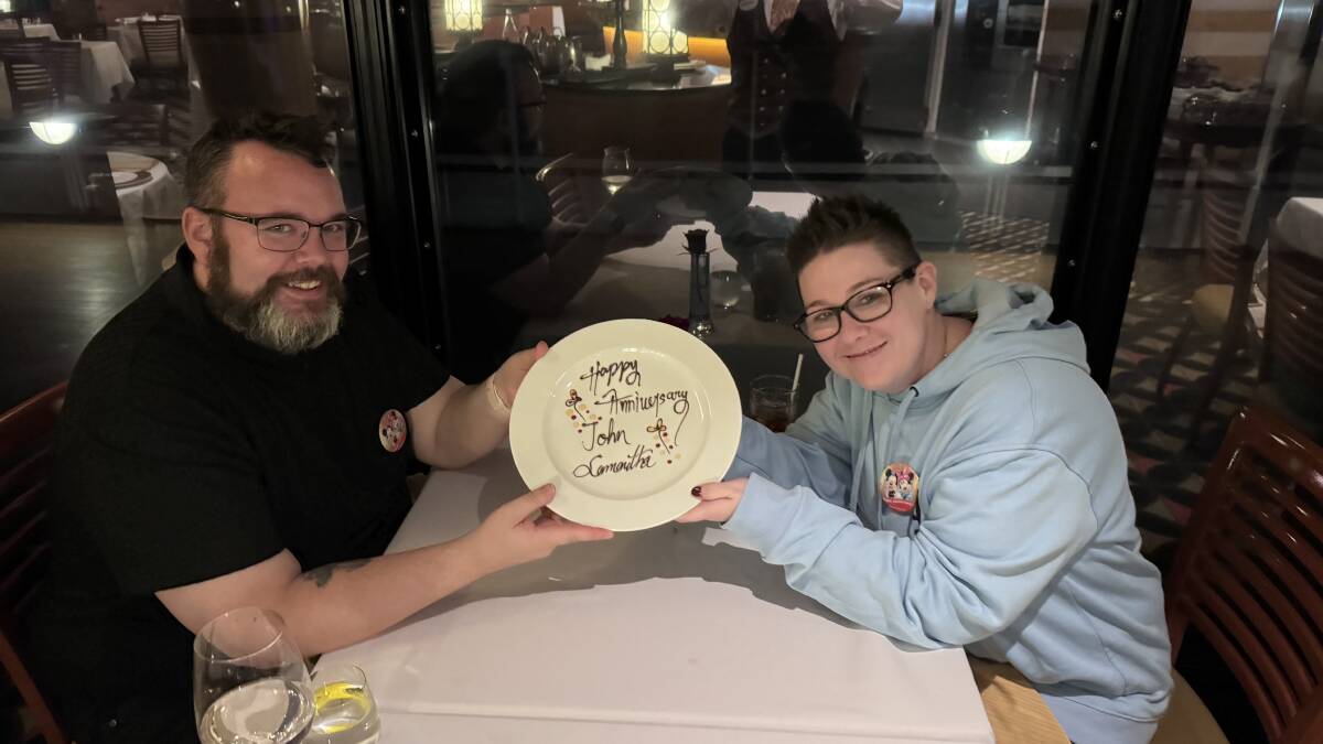 Gold Coast couple John and Samantha Estell says they experienced many thoughtful touches on the cruise. Picture supplied 