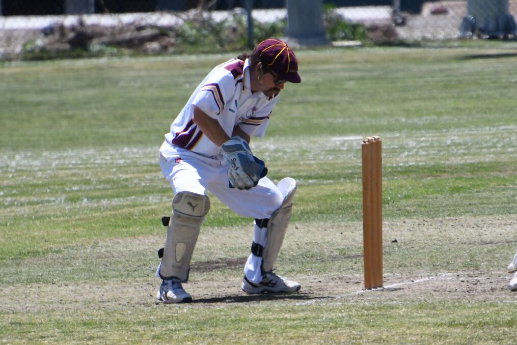 PCH captain Jackson Cox, pictured playing for Singleton, had a tremendous game behind the stumps being involved in five Creeks dismissals. Picture by Michael Hartshorn