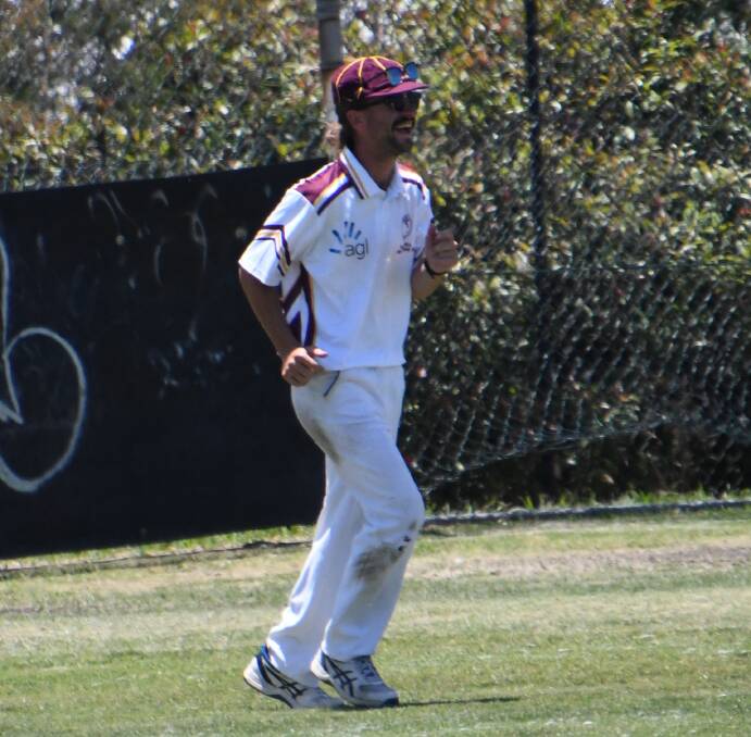 PCH captain Jackson Cox, pictured playing for Singleton, had a tremendous game behind the stumps being involved in five Glendon dismissals. Picture by Michael Hartshorn