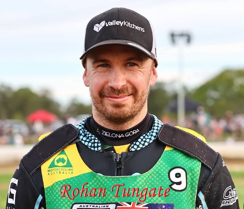 Hunter rider Rohan Tungate leads the 2024 Australian Solo Speedway Championship after two rounds.