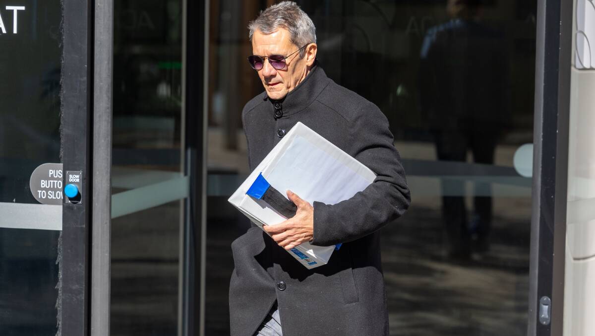 ACT Director of Public Prosecutions Shane Drumgold SC outside the inquiry. Picture by Gary Ramage