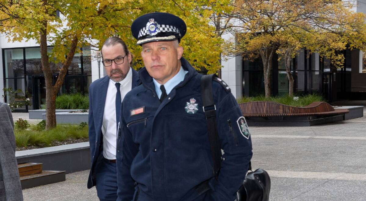 Detective Superintendent Scott Moller arrives at the inquiry on Wedesday. Picture by Gary Ramage