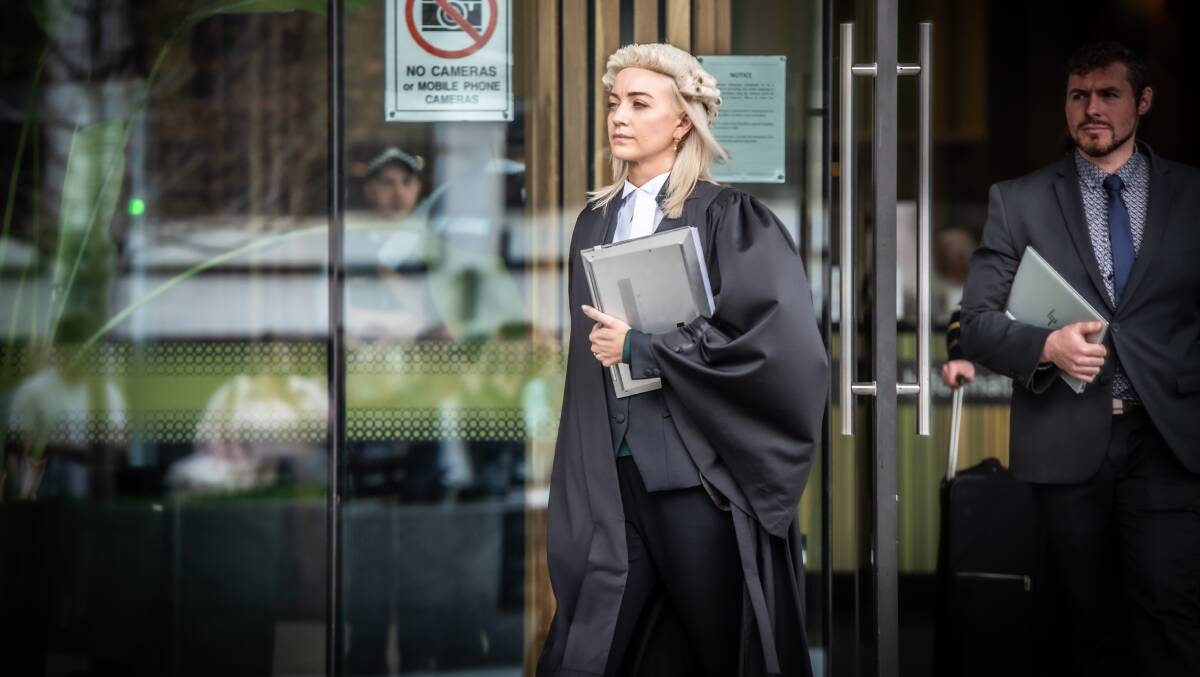 Prosecutor Skye Jerome, who worked on the trial with Director of Public Prosecutions Shane Drumgold SC, leaves court on Thursday. Picture by Karleen Minney