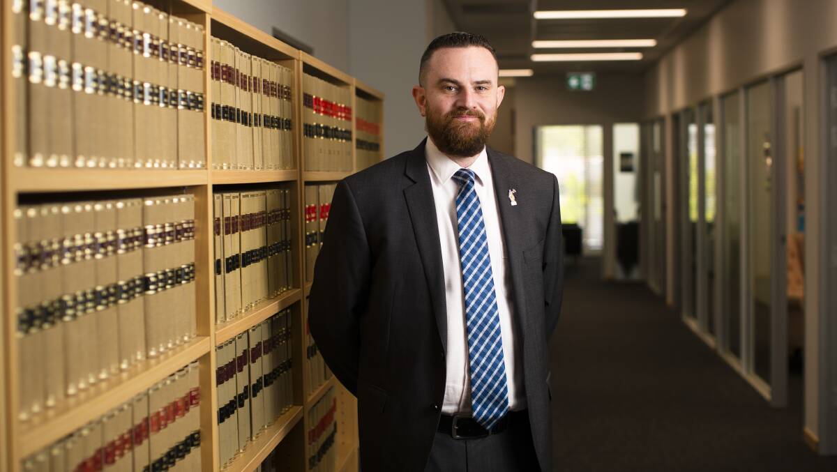 Anthony Williamson SC in November 2022, when he was appointed senior counsel. Picture by Keegan Carroll