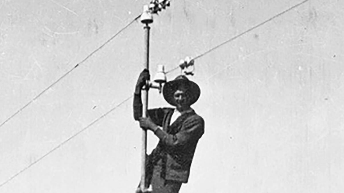 Stringing a skinny wire about 3000km across Australia was an amazing feat. Picture: State Library of South Australia