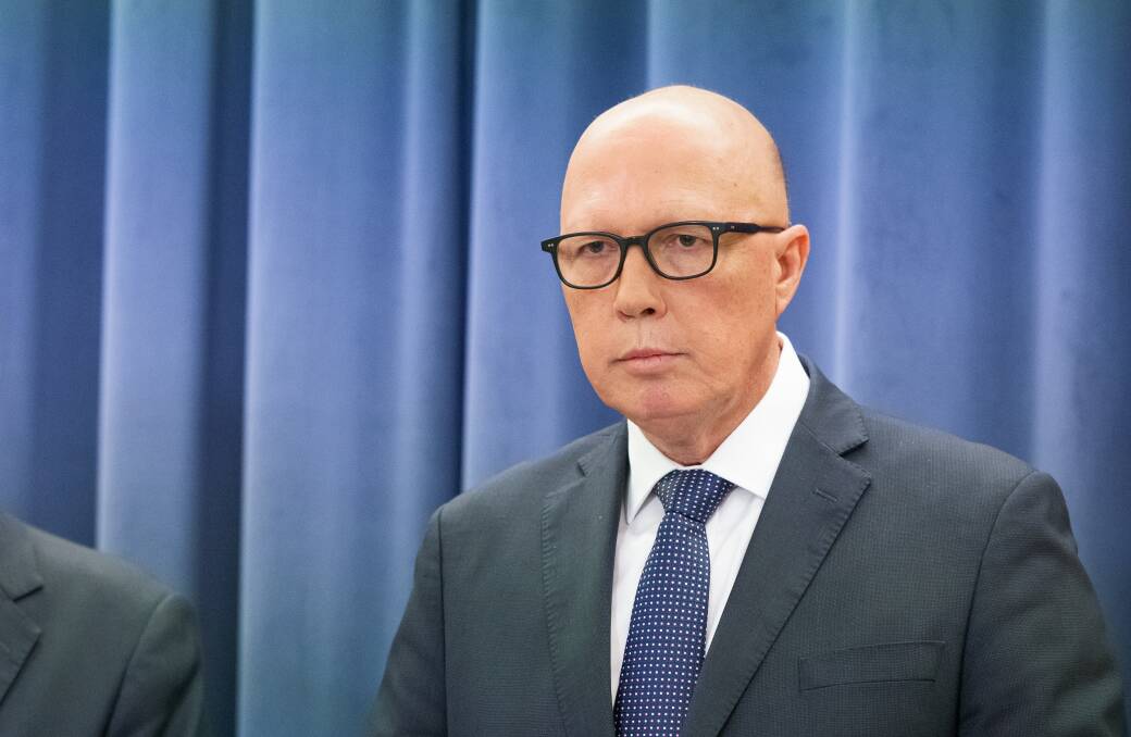 Opposition Leader Peter Dutton. Picture by Sitthixay Ditthavong
