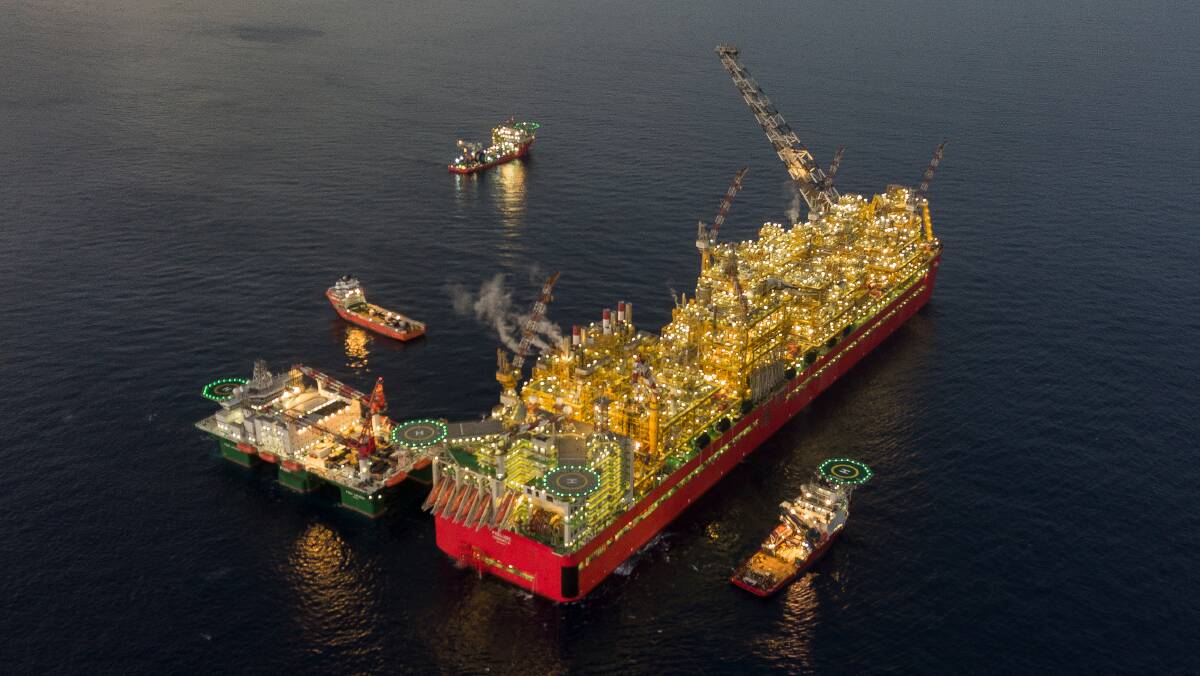 Shell's floating LNG facility Prelude, off the Australian coast. Picture Shutterstock