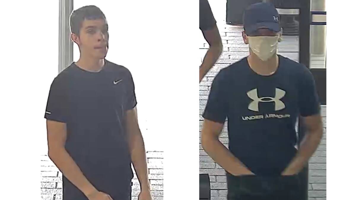 Police are looking for these two people. Pictures supplied