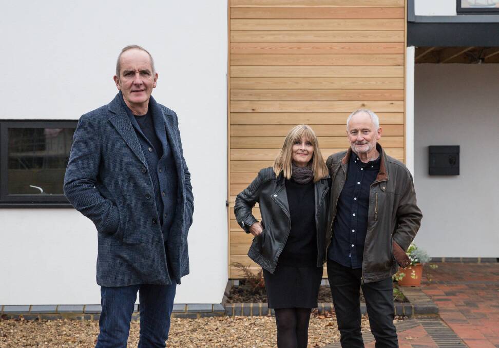 Grand Designs' Kevin McCloud with John and Julia, who had the bright idea to spend their retirement building a home. 
