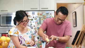 Fiona and Jeremy are home cooks trying to replicate the celebrity chef recipes in the SBS series Dishing It Up. 