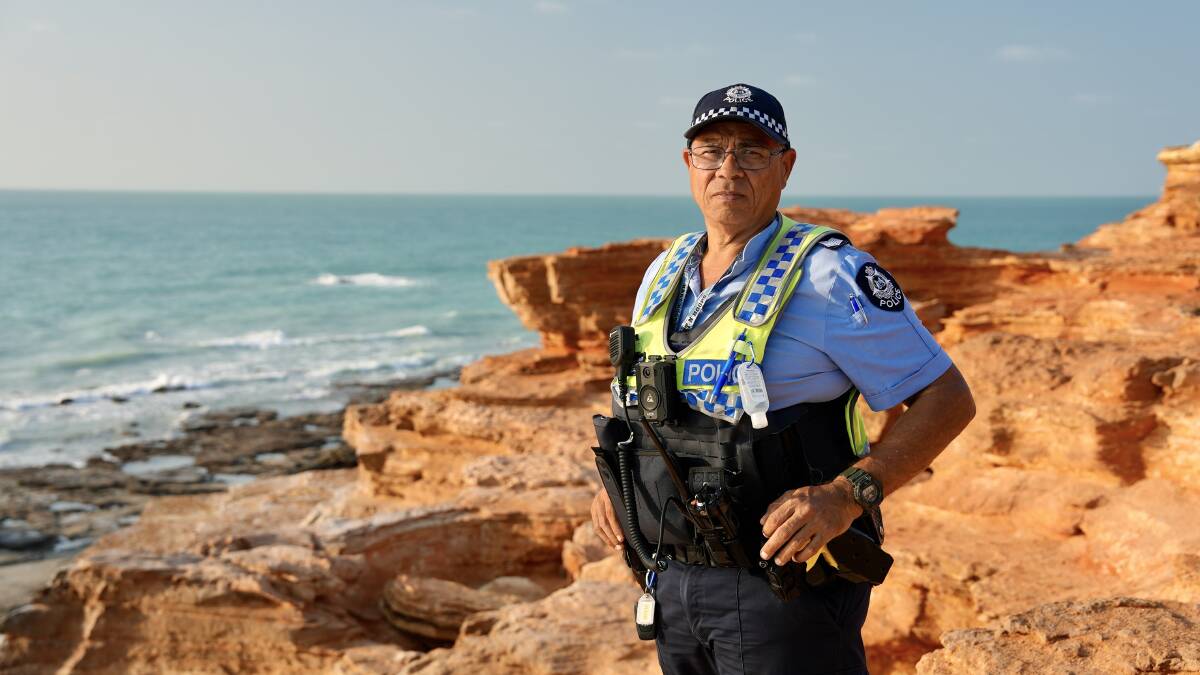 Sergeant Alan Kickett in Broome, Western Australia is one of the First Nation police officers the Our Law cameras follow. 