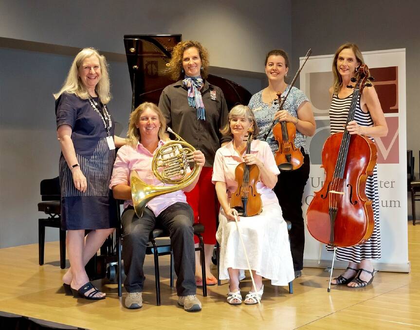 INSPIRED: Dr Wendy Brooks (Director); Janelle French; Sam Cobcroft; Jennifer Kershaw; Katrina Constable; Gillian Miles (all teaching staff based at Muswellbrook who provide tuition on all instruments, for all ages).