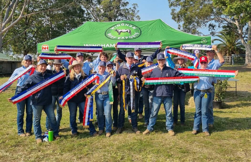 St Mary's College Gunnedah took home a swag of ribbon from Wingham Beef Week. Photo supplied.
