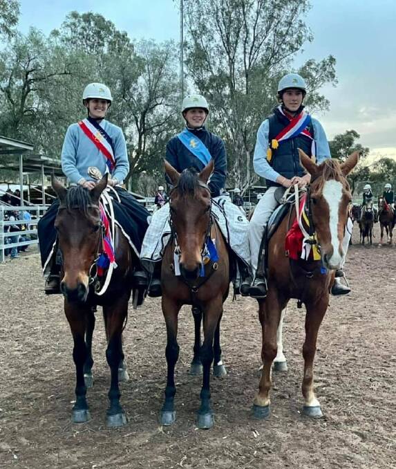 SUCCESS: Three riders to win some broad ribbons at the Merriwa Pony Club on August 1. 