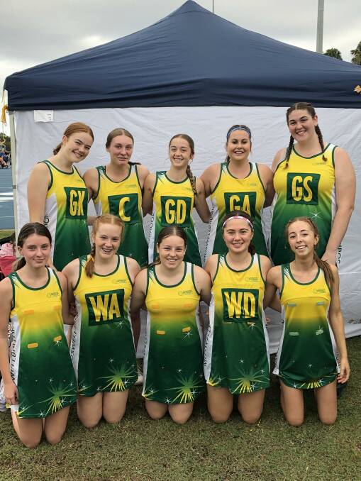 Muswellbrook Netball Association's U17s representative team to play at the state finals this weekend. Picture supplied.