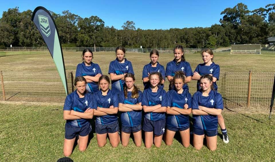 St Catherine's Catholic College U14 girls Rugby League team is heading to the Sunshine Coast for the Women's NRL Origin. Photo supplied.
