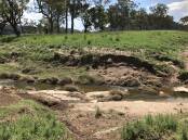 Riverbank erosion has been severe during the 2021and 2022 flood events. Landholders are being encouraged to seek advice on repairs to waterways. Picture supplied.