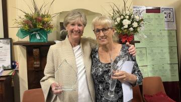 Trophy winners in the 2024 Singleton Tidy Towns Garden Competition for champion garden Mandy Blomfield and for reserve champion garden Trish Paterson.
