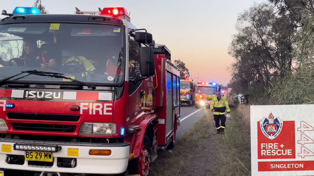 Emergency services attend accident at Warkworth