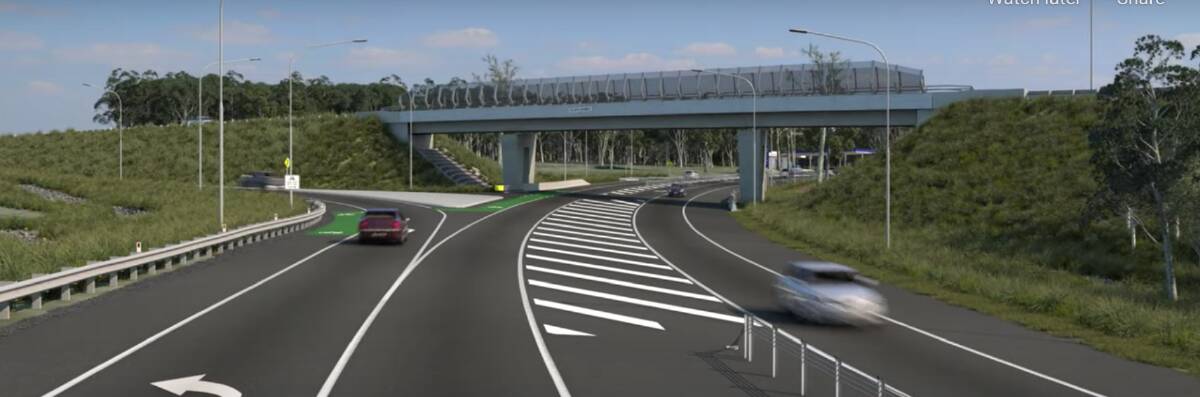 RESULT: Artist impression of flyover at Golden and NEH intersection. Photo supplied.