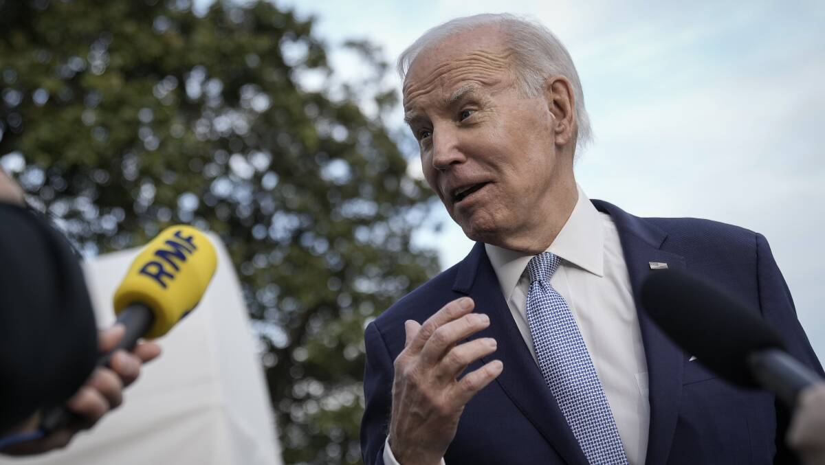 US President Joe Biden has kept quiet on China's spy balloons. Picture Getty Images