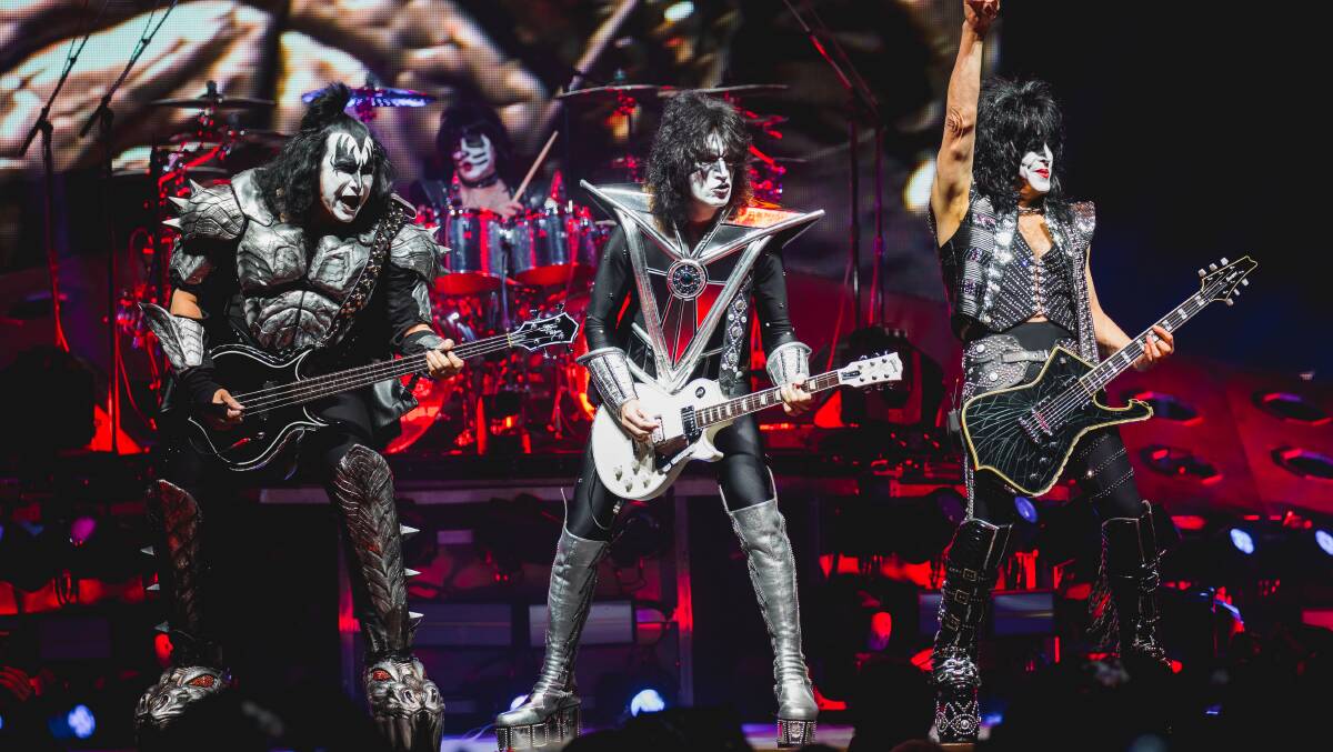 Despite being officially old, KISS rocked the house. Picture Shutterstock