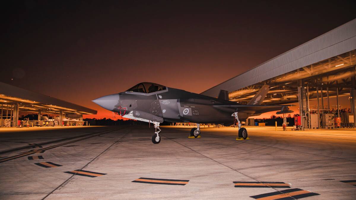 F-35A Lightning II aircraft, A35-023, at RAAF Base Tindal, Northern Territory. Picture: Department of Defence