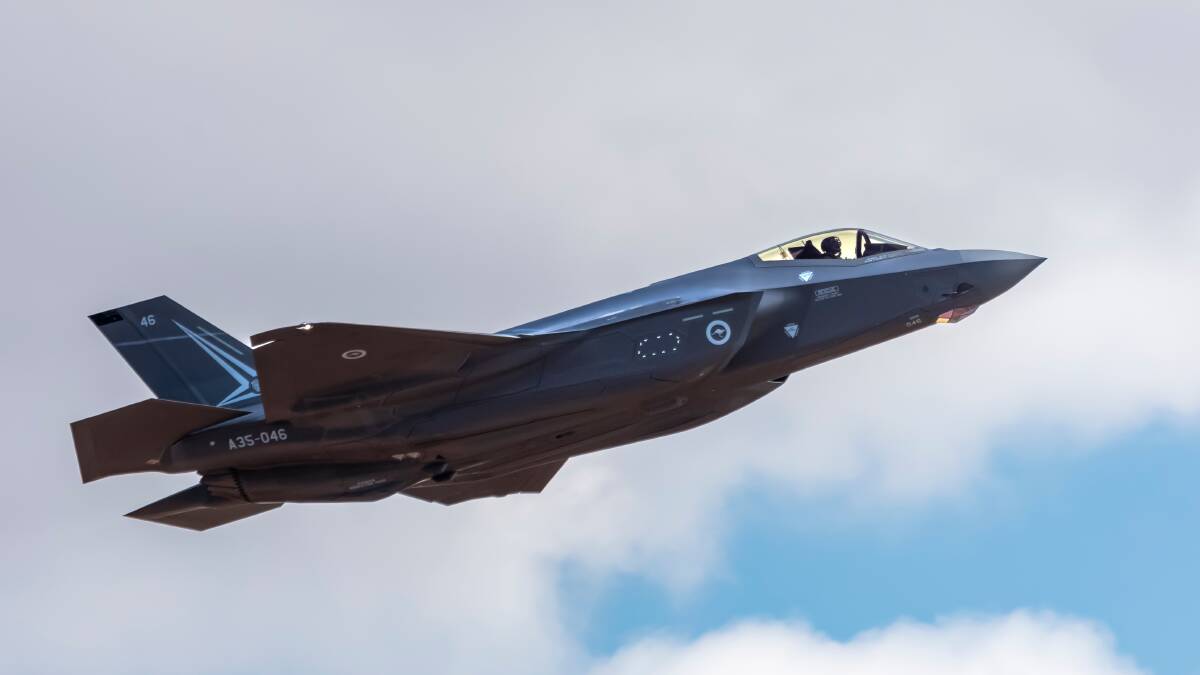 A Royal Australian Air Force F-35A Lightning ll departs from RAAF Base Tindal during Exercise Diamond Storm 2022. Picture: Department of Defence