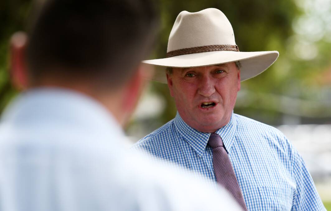 A FIGHTING CHANCE: New England MP Barnaby Joyce believes making internet giants pay licencing fees may help save regional media outlets. Photo: Gareth Gardner 