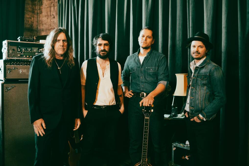 The Australian Rock Collective features Kram (Spiderbait), Davey Lane (You Am I), Mark Wilson (Jet) and Darren Middleton (Powderfinger). Picture supplied