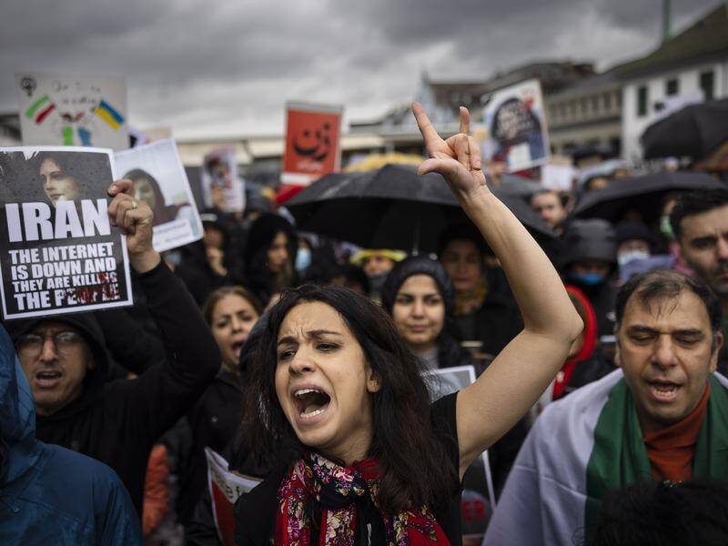 Protesters took to the streets in solidarity with Iranian women after the death in custody of Mahsa Amini.