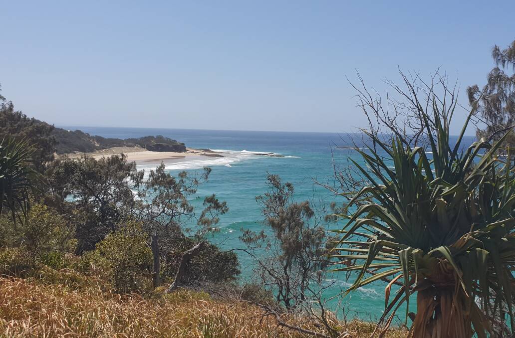 A view of North Stradbroke Island, where rangers are investigating a crocodile sighting. File picture