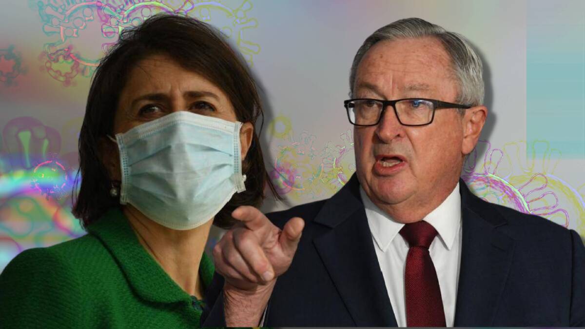 NSW Premier Gladys Berejiklian and Health Minister Brad Hazzard.