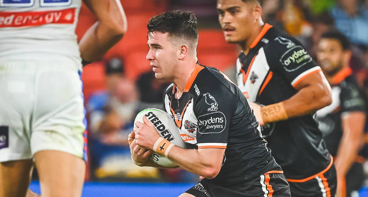 RUN-ON: Jock Madden, pictured playing earlier this year, got his second crack at first grade on the weekend. Photo: NRL Photos