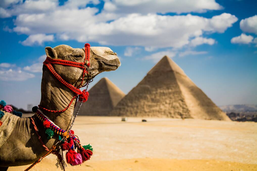 The enigmatic Pyramids rise out of the sand of the desert in Egypt. Picture Shutterstock