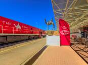 The Ghan pulling into Alice Springs station. Picture Shutterstock